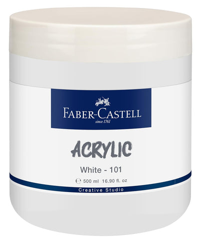 Tub x 500ml Acrylic - White (101)