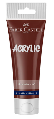 Tube x 120ml Acrylic - Burnt Ochre (187)