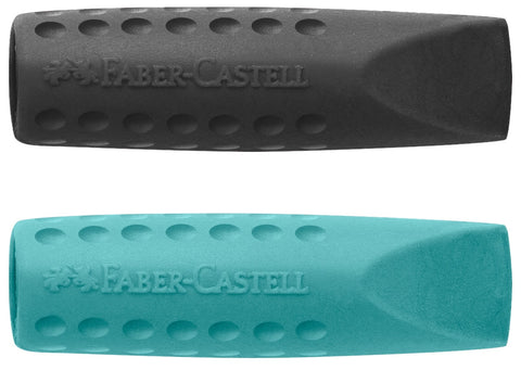 Grip 2001 Eraser Cap Twin Pack - Black/Ocean