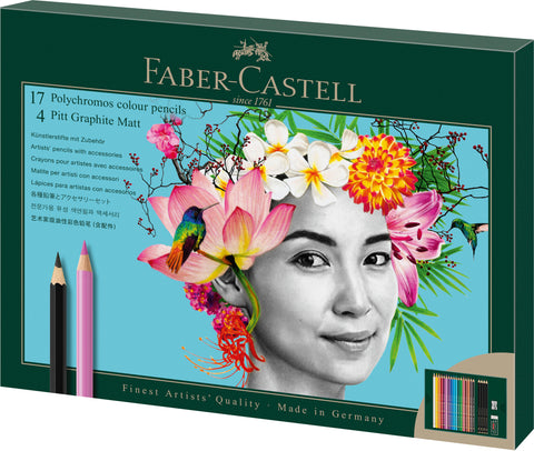 Colouring Pencils Polychromos & Pitt Graphite Matt 23 pieces - Gift Set
