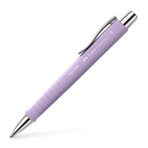 Ballpoint Pen - Retractable Polyball /Sweet Lilac/Blue Ink XB