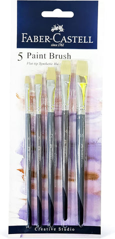 Paint Brush Mixed Media - Flat Set x 5