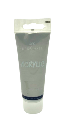 Tube x 40ml Acrylic - Metallic Silver Sparkle