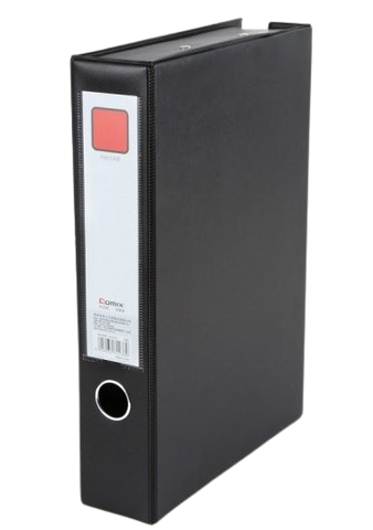 Box File PVC Magnetic A4 - 55mm/Black