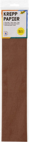 Crepe Paper 50 x 2.5 - Chestnut Brown