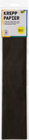 Crepe Paper 50 x 2.5m - Black