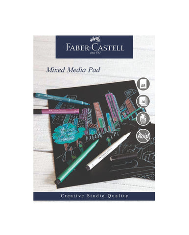 Drawing/MIXED MEDIA Spiral Pad Black paper - 250gsm/A5/30 sheets