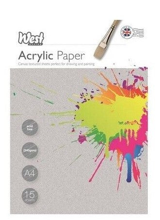 Drawing/ACRYLIC Pad - 240gsm/A4/15 sheets/WD