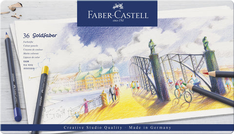 Colouring Pencil Goldfaber - Tin x 36 Assorted Colours