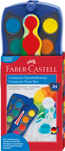 Water Colour Concept - Paint Box Blue x 24 Assorted Colours + White