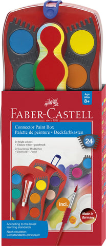 Water Colour Concept - Paint Box x 24 Assorted Colours + White