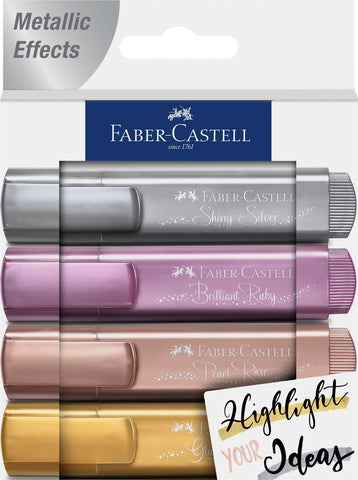 Textliner 1546 Metallic - Wallet x 4 Colours/Set 2