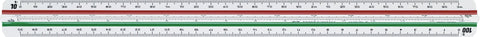 Reduction Scale Ruler - E/1:25/1:50/1:100/1:200/1:1440/1:2880