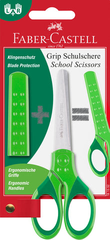 Grip Scissors - Green/Right Or Left Handed/Child Safe