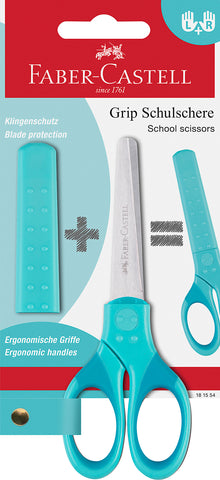 Grip Scissors - Turquoise/Right &/OR Left Handed/Child Safe