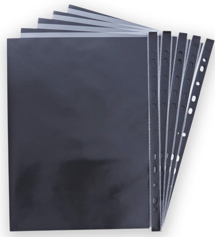 Multi Punched Pockets - Jet Sleeve/Bag x 5 sleeves A2 Clear