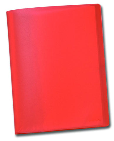 A4 Display Book - 20pgs/40 viewing - Frost Red