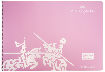 Drawing/Sketch Pad Spiral - 120gsm/A3+/30 sheets/PP Cover Pink