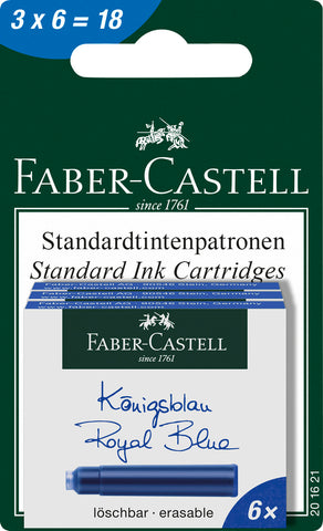 Refill Ink Cartridges Fountain Pen - Royal Blue BC x 3 packs