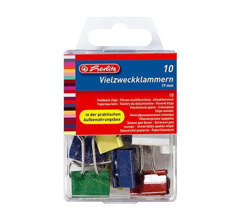 Bulldog Clips - 19mm Assorted Colours