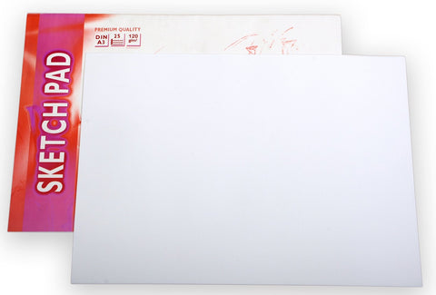 Drawing/Sketch Pad - 120gsm/A3/25 sheets/Cartridge Paper