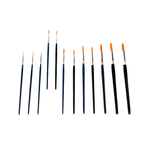 Paint Brush Gold Teklon Round - 04