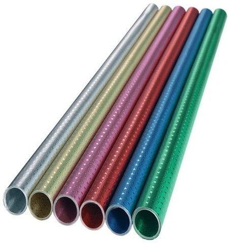Foil Star Design - Roll Size 50 x 78cm/Blue