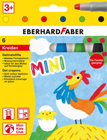 Crayons Gel - Pkt x 6 Assorted Colours