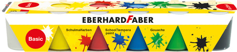 Tempera/Poster Colours - Pack x 6 tubs x 25ml/Basic