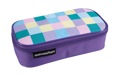 Checked Pattern Pastel -  Pencil Case Jumbo Empty