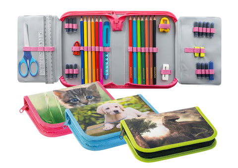 Dino Pencil Case w/Zip Full