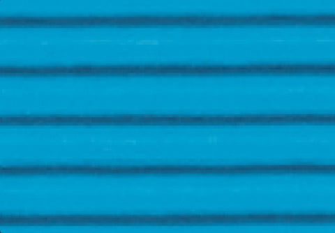 Corrugated Sheet 50 x 70 - Eflute/double sided print - Pacific Blue