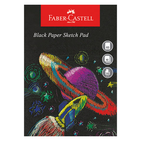 Drawing/Sketch Pad Black Edition Paper - 140gsm/A5/40 Sheets