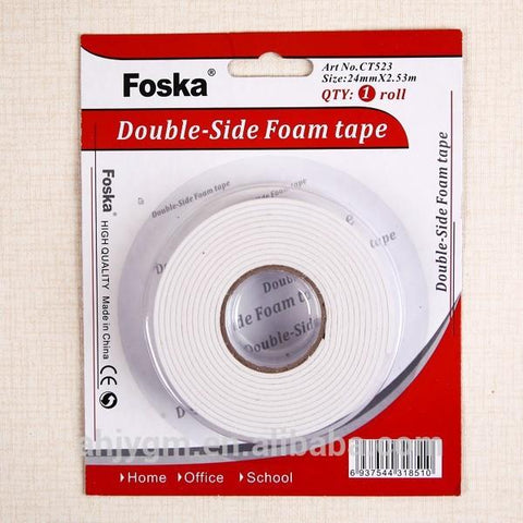 Tape Foam Double Sided - 24mm x 2.5m/3m