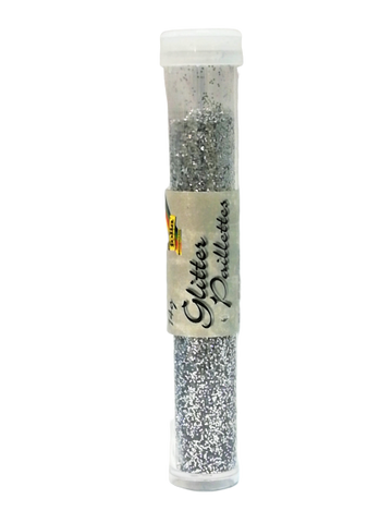 Glitter Powder - Tube x 14g/Silver Metallic