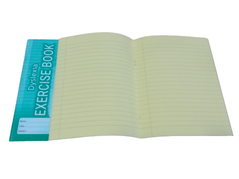 A5 Exercise Book - Wide Lines/Dyslexia/Yellow Paper/80pgs