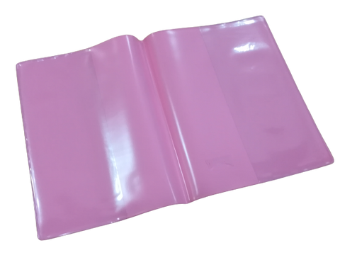 Plastic Exercise Book Cover A5 - Pink