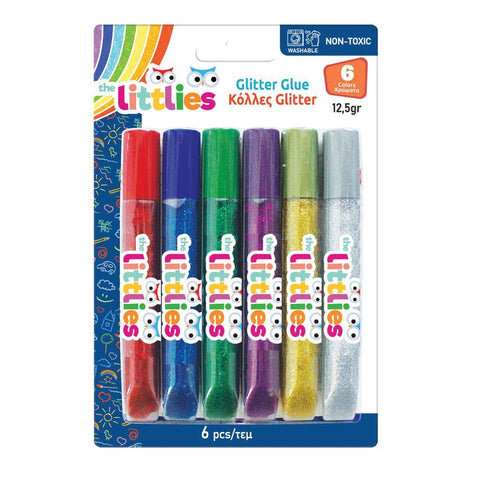 Glitter Glue - Solid Colour/Set x 6 Tubes