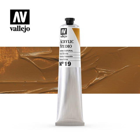 Tube Acrylic Paint Vallejo 58ml - (19) Raw Sienna