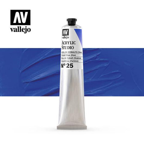 Tube Acrylic Paint Vallejo 58ml - (25) Cobalt Blue