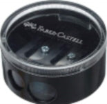 Sharpener Double Hole Round - Black