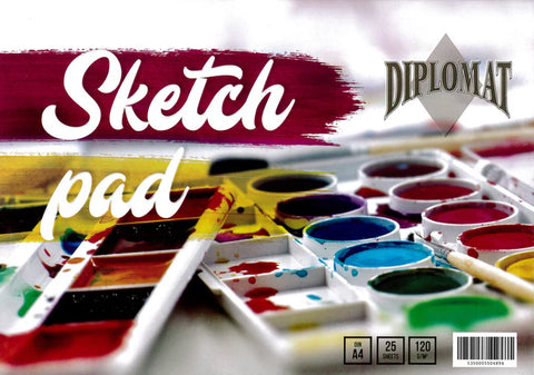 Drawing/Sketch Pad - 120gsm/A4/25 sheets/Cartridge Paper