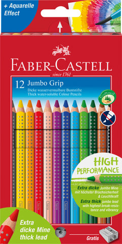 Grip Colour Pencils JUMBO - Pkt x 12 Asstd Cols