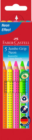 Grip Colour Pencils Neon JUMBO - Pkt x 5