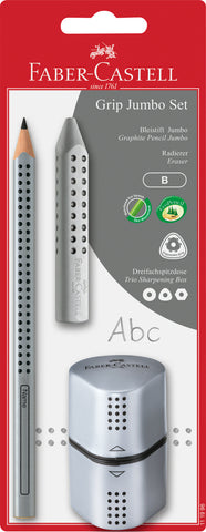 Grip Set JUMBO Silver - 3 pieces/Blister Pack