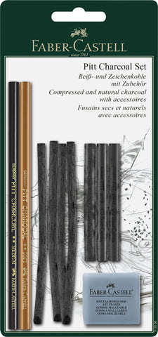 Pitt Charcoal Set - Blister Card/10 pieces