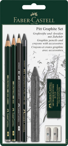 Pitt Graphite Set - Blister Card/7 pieces