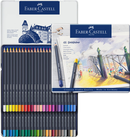 Goldfaber Colour Pencils - Tin x 48 Asstd Cols