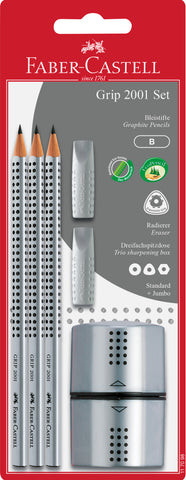 Grip Set 2001 Silver - 6 pieces/Blister Pack