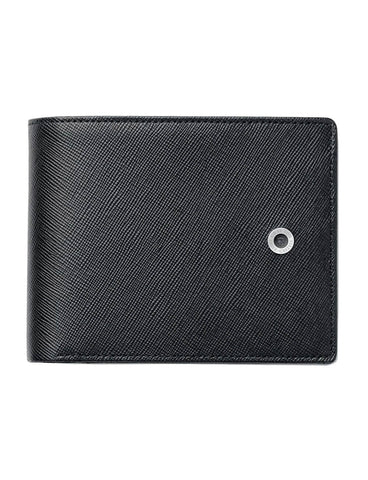 Graf von Faber-Castell Leather Wallet - Landscape with Flap/Black Saffiano